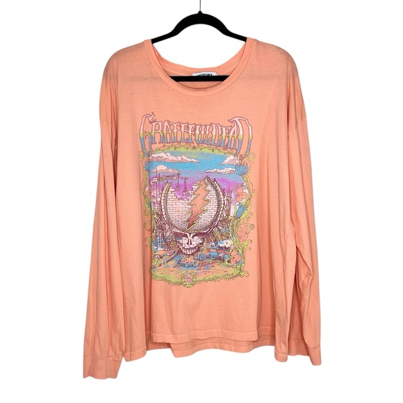 Daydreamer Tops - DAYDREAMER The Grateful Dead Merch Long Sleeve Tee in Coral size Large